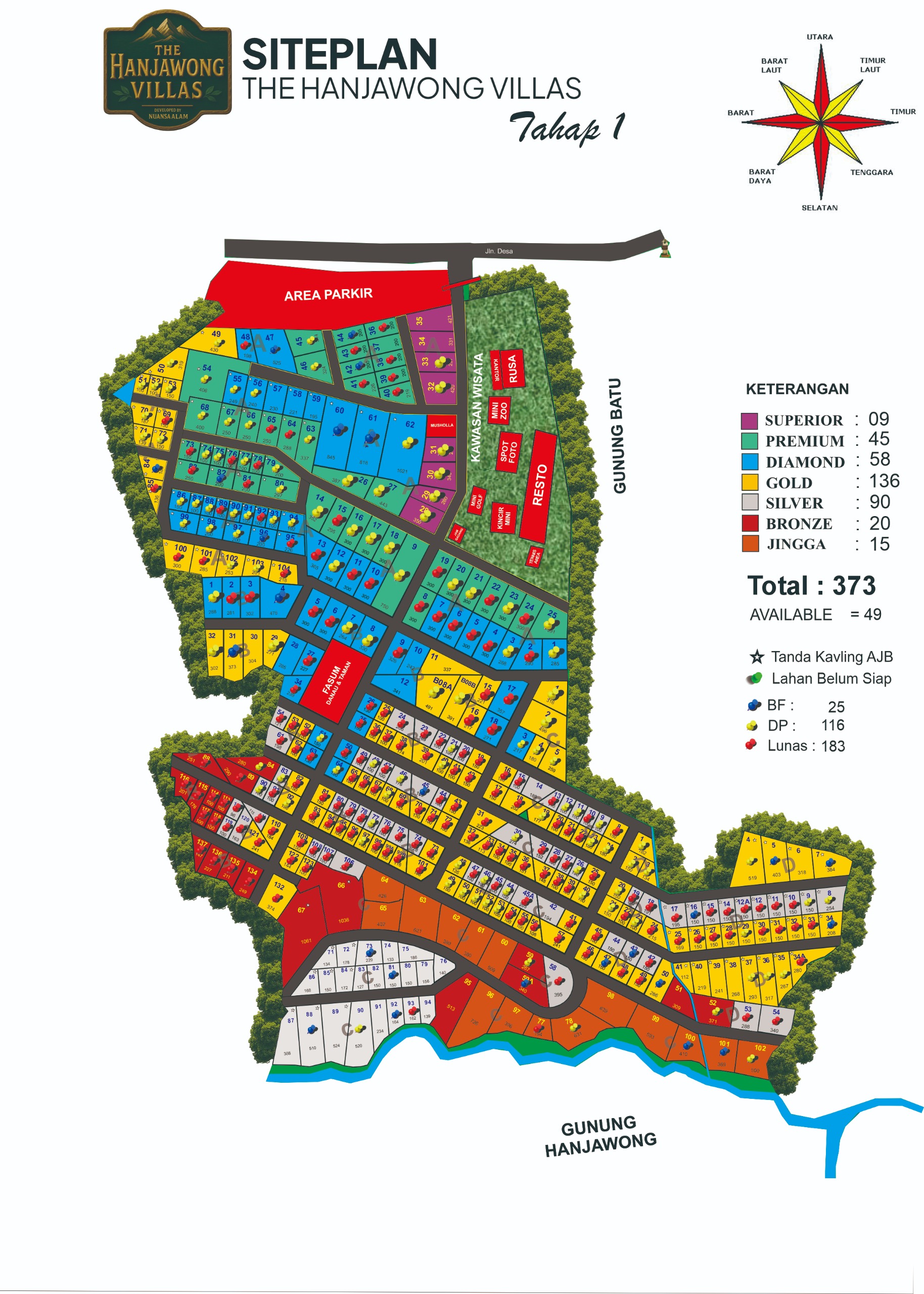 Siteplan The Hanjawong Villas Tahap 2 (Segera Hadir)